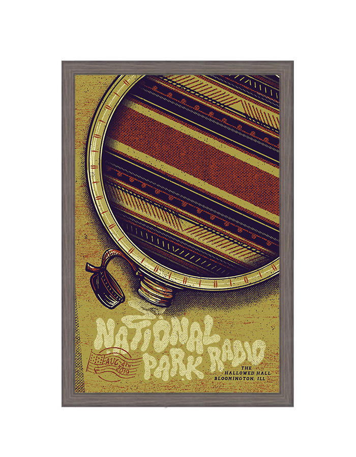 Hallowed Hall framed gig poster artwork 8