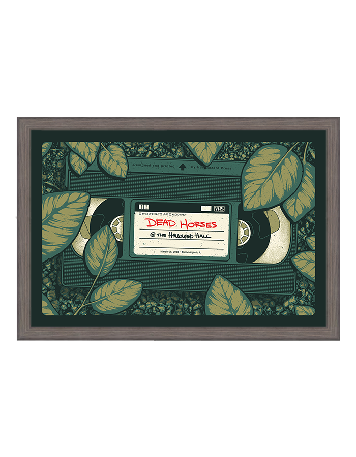 Hallowed Hall framed gig poster artwork 9